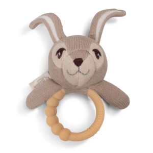 Sonajero con mordedor de silicona - Henny the Hare