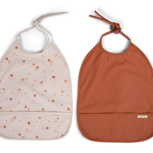 Pañuelo con lazos 2-pack - Castañas